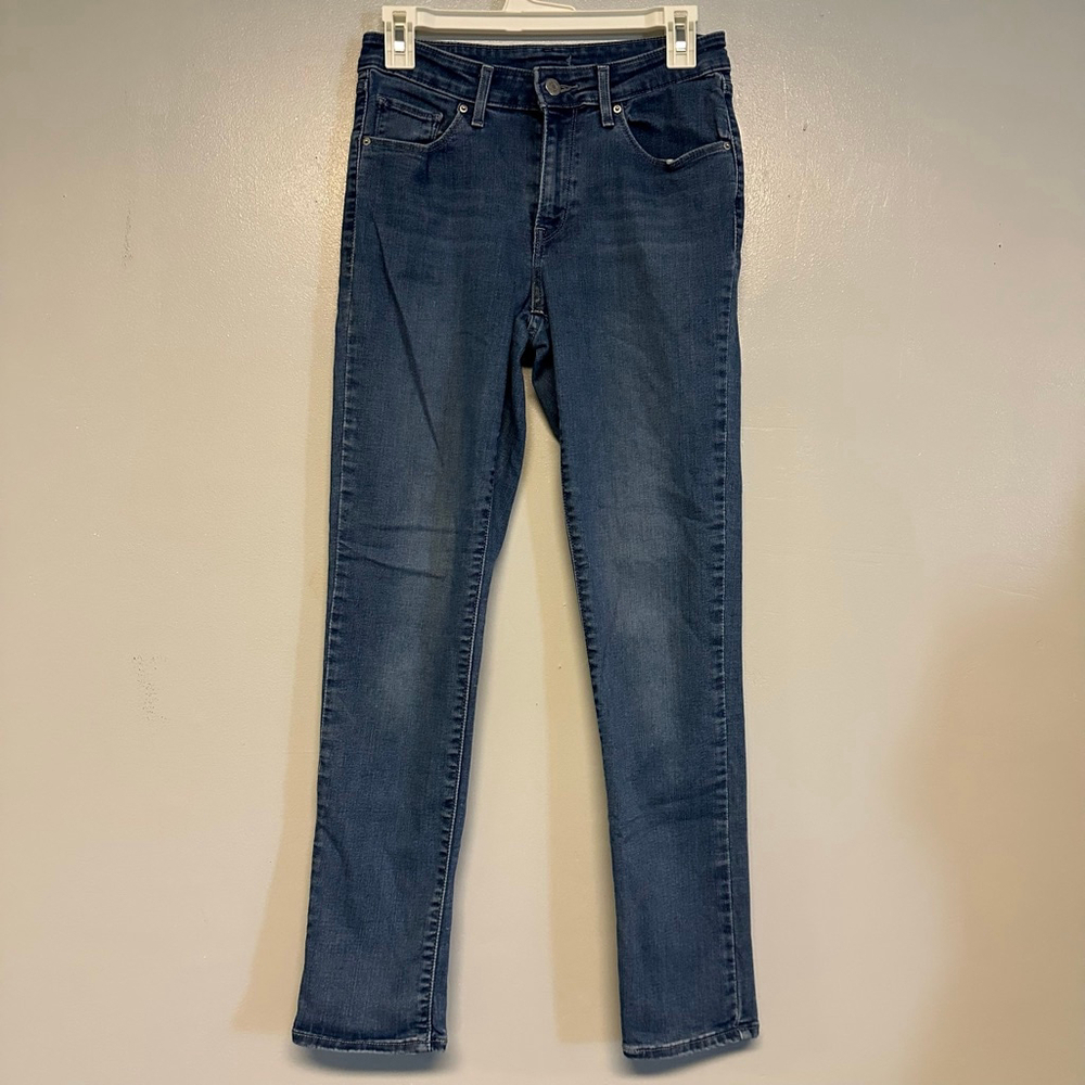 Women's Levi's Blue Skinny Jeans Size 6 28x30 denim stretchy